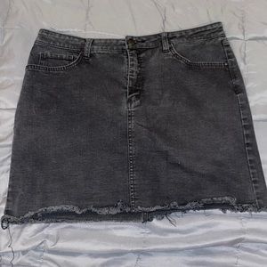 Black Jean skirt